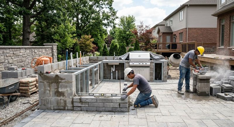 Outdoor Kitchen Construction in Roswell, GA