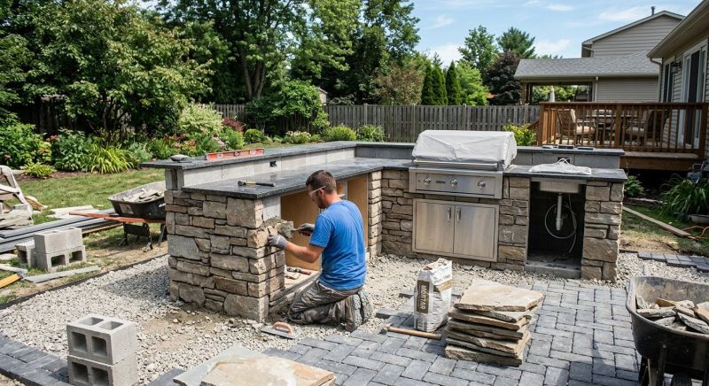 Outdoor Kitchen Construction in Roswell, GA