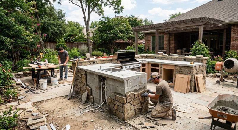 Outdoor Kitchen Installation in Mount Pleasant, SC