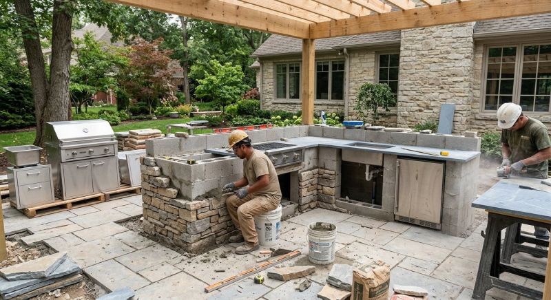 Outdoor Kitchen Installation in Las Vegas, NV