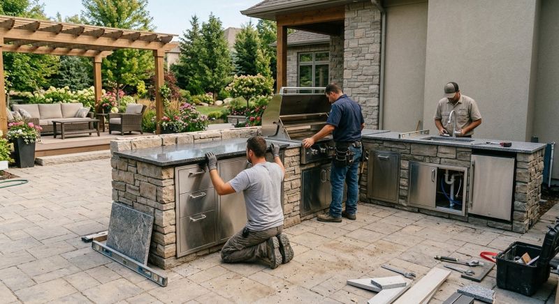Outdoor Kitchen Installation in Naples, FL